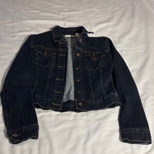 DKNY Dark Blue Cropped Jacket
